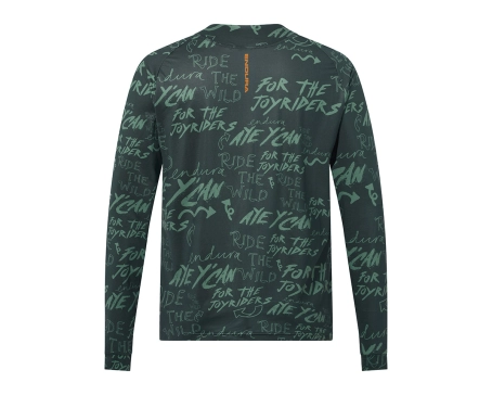 T-shirt manches longues Homme SINGLETRACK PRINT Gris Carbone