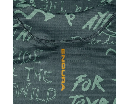 T-shirt manches longues Homme SINGLETRACK PRINT Gris Carbone