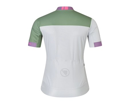 Maillot manches courtes Femme CHROMA BLOCK FS260 PRINT Gris