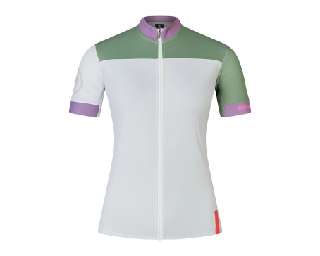 Maillot manches courtes Femme CHROMA BLOCK FS260 PRINT Gris