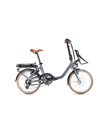 Vélo électrique pliant Unisexe E-NOMAD 400 Wh Gris Métal