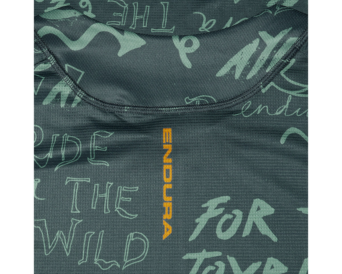 T-shirt manches longues Homme SINGLETRACK PRINT Gris Carbone