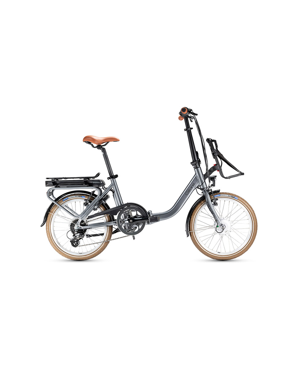 Vélo électrique pliant Unisexe E-NOMAD 400 Wh Gris Métal